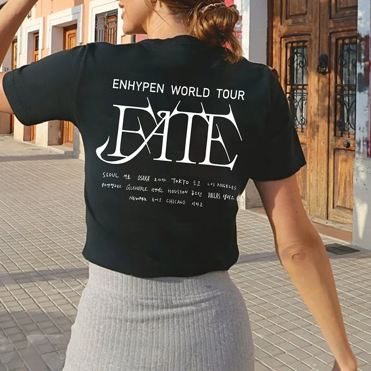ENHYPEN 2023 World Tour FATE Stitching Photo T-shirt