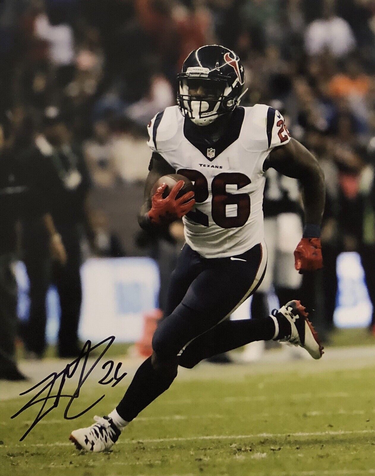 Lamar Miller Signed Autographed Houston Texans 8x10 Photo Poster painting Pro Bowl Coa