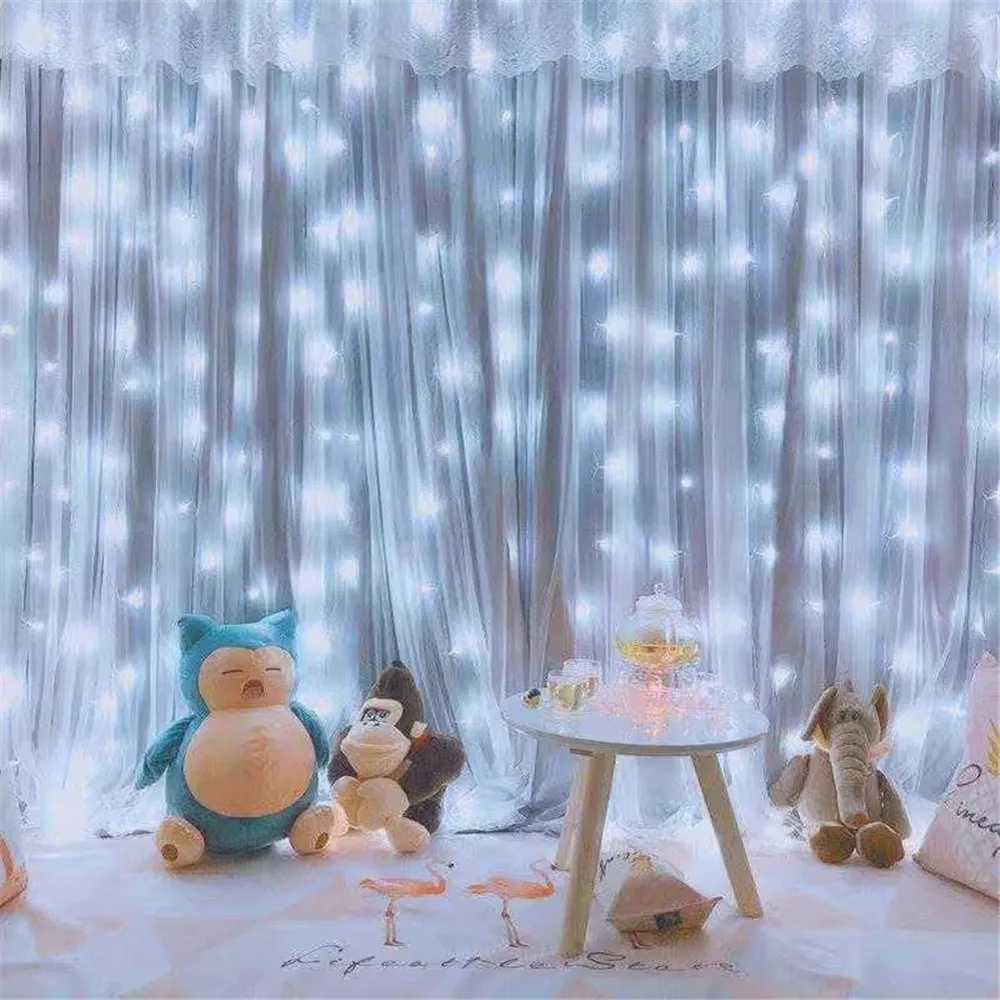 Tegooe USB Powered LED Curtain String Lights with Remote Control 3 Styles