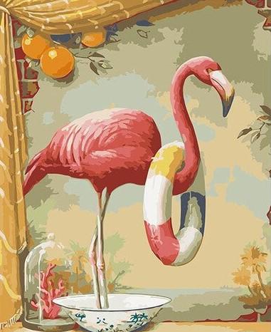 

Flamingo Swimming Ring – Paint By Numbers - 40*50CM, 501 Original