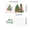 >SALE<6Pcs Merry Christmas Diamond Painting Greeting Card for Holiday Party Favors