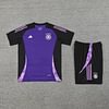 Joyfball 2024/2025 Germany short sleeved training jersey purple+Shorts  1:1 Thai Quality