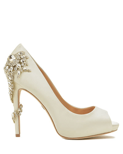 GOOSHOE Ivory Rhinestone Pumps - For You!