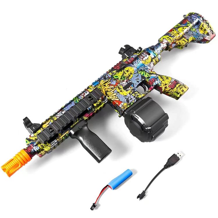 ToyTime M416 Gel Blaster BB Gun Electric Automatic Water Ball Blaster for Shooting Game Outdoor Activities BB Gun