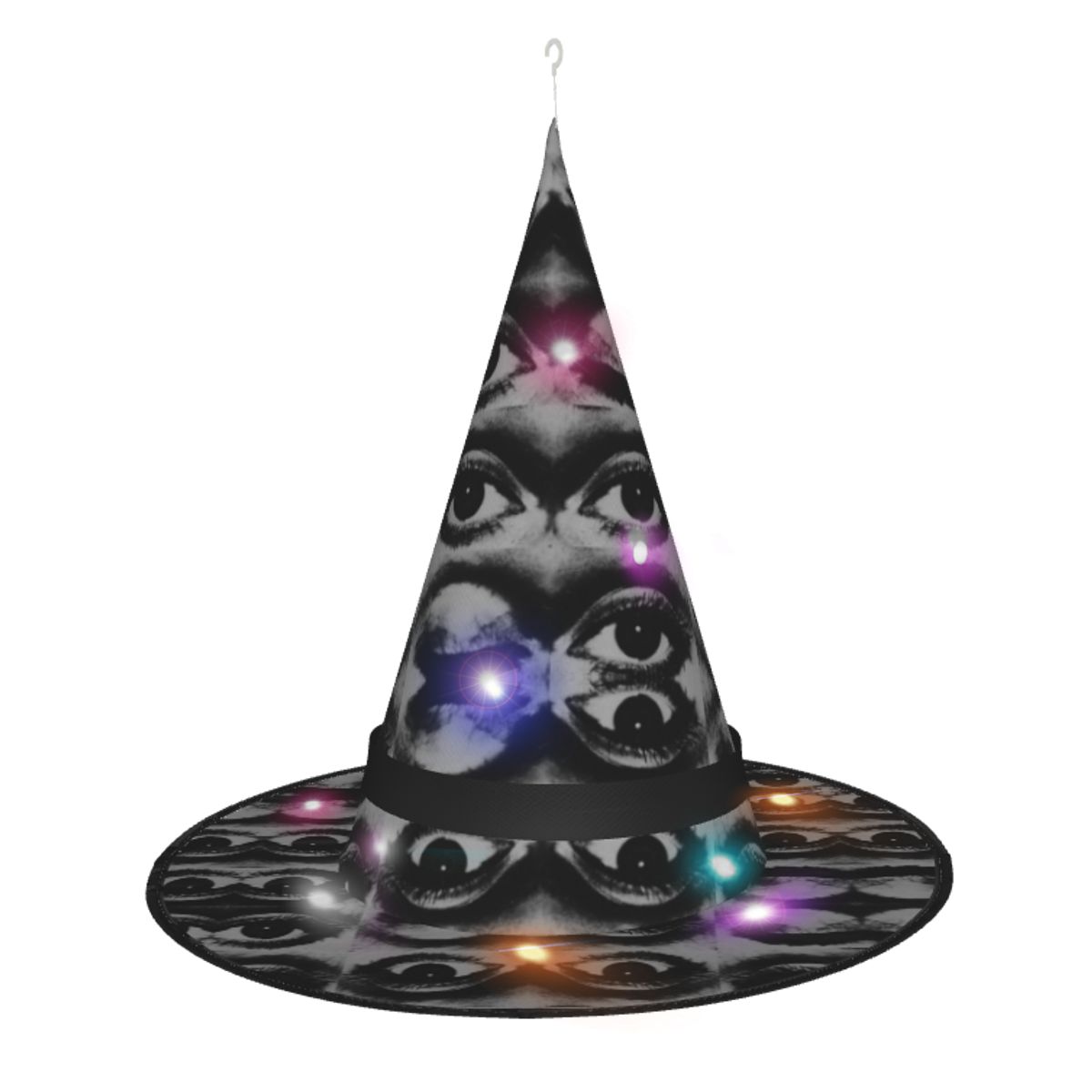 Grungy  Halloween Lighting Witch Hat