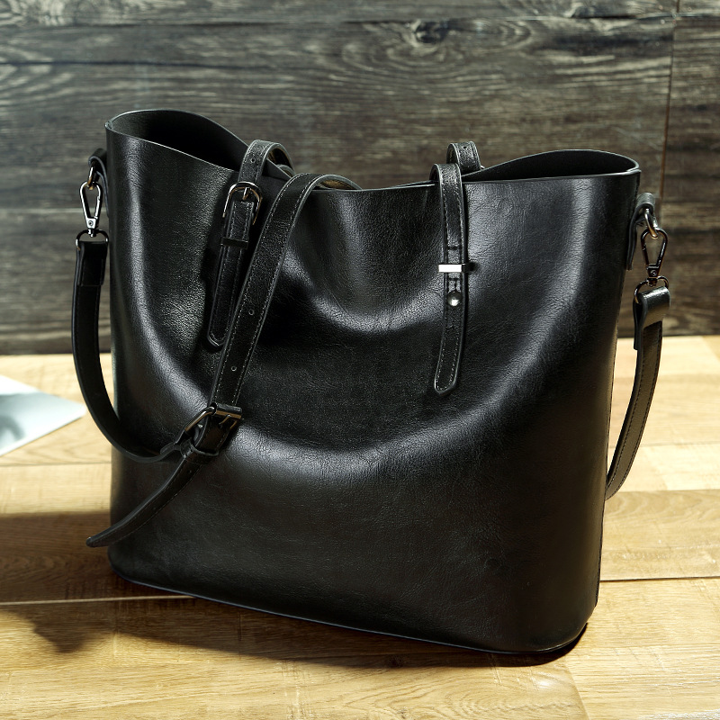 Mature Women Capacity Shoulder Big Bags Simple Versatile Handbag