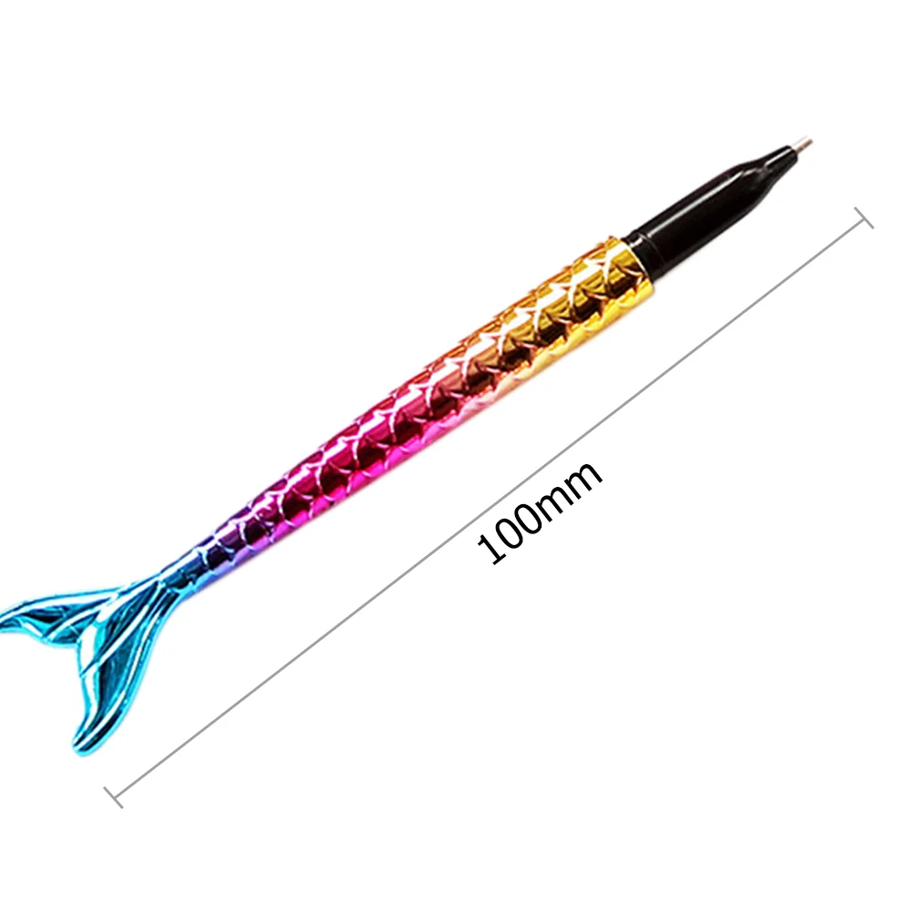 Point Drill Pen Diamond Painting DIY Fish Tail Rhinestone Craft Tool (Blue)