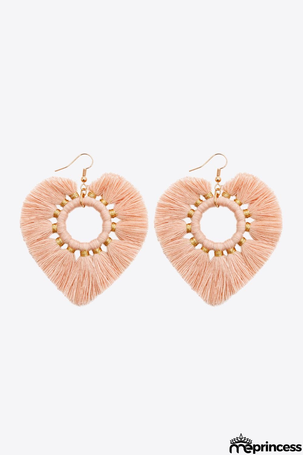 Random 4-Pair Fringe Heart Dangle Earrings