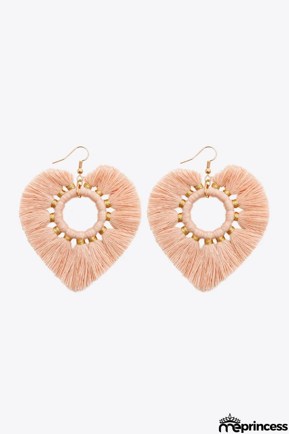 Random 4-Pair Fringe Heart Dangle Earrings