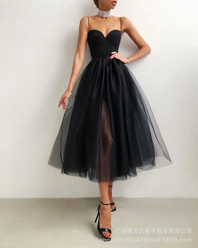 2021 new white sexy sling mesh dress strawberry dress  dress for women