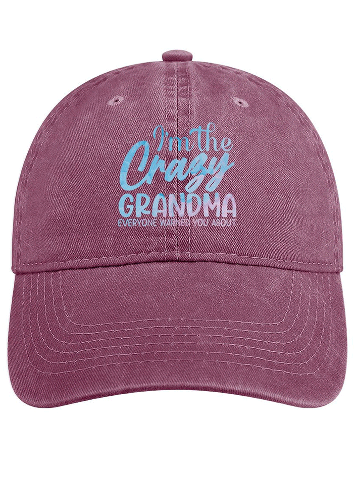 Lilicloth X Abu I'm The Crazy Grandma Adjustable Denim Hat