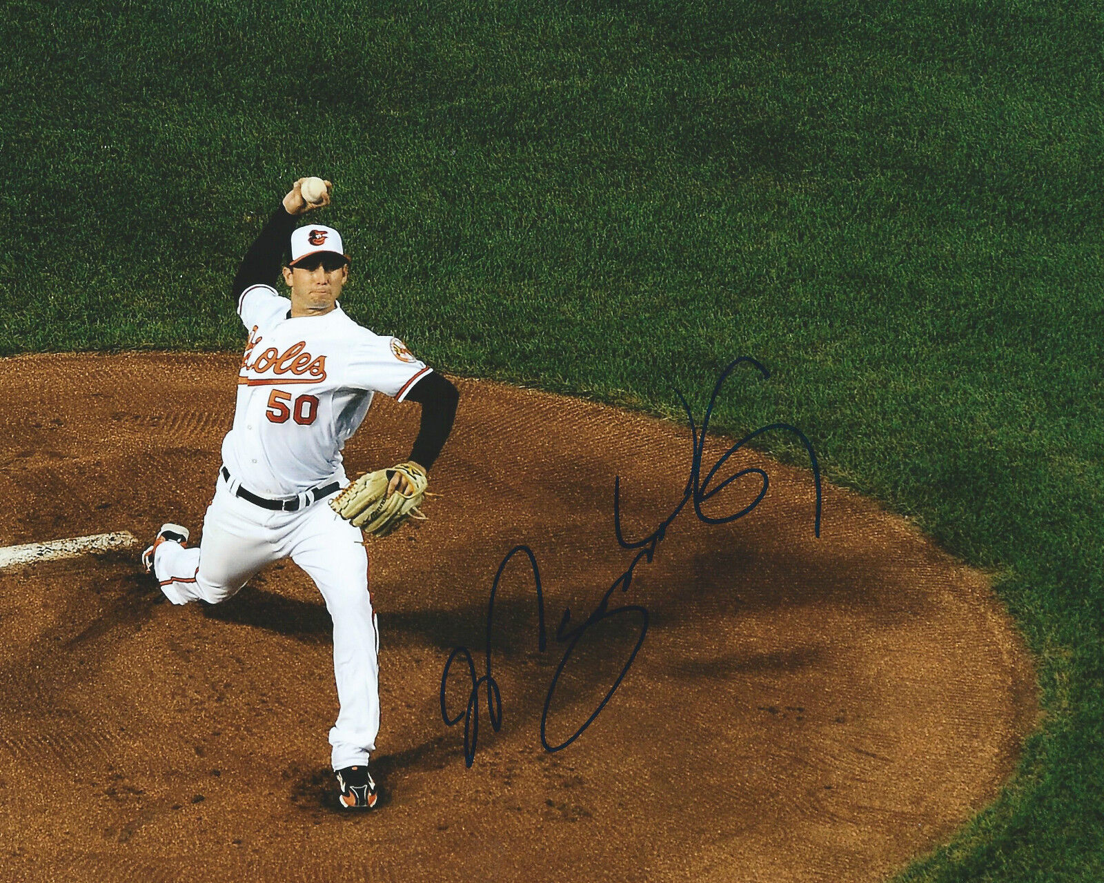 **GFA Baltimore Orioles *MIGUEL GONZALEZ* Signed 8x10 Photo Poster painting M2 COA**