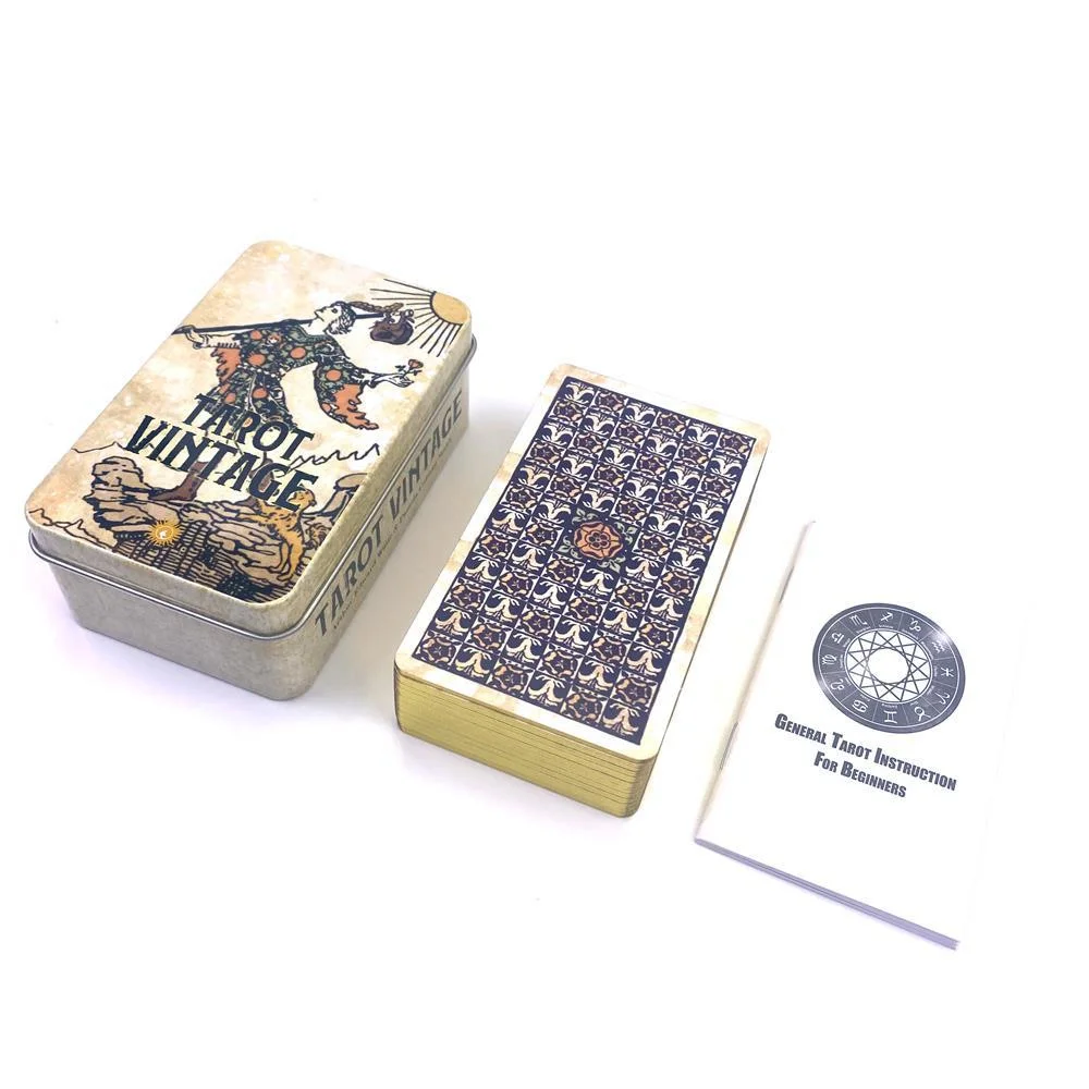 TAROT VINTAGE Metal Box and Guide Booklet