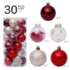 30PCS Colorful Christmas Tree 6CM Hanging Decor Balls