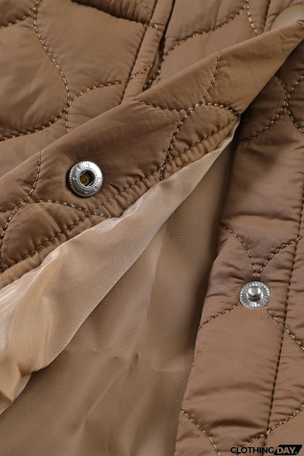 Snap Down Collared Winter Coat