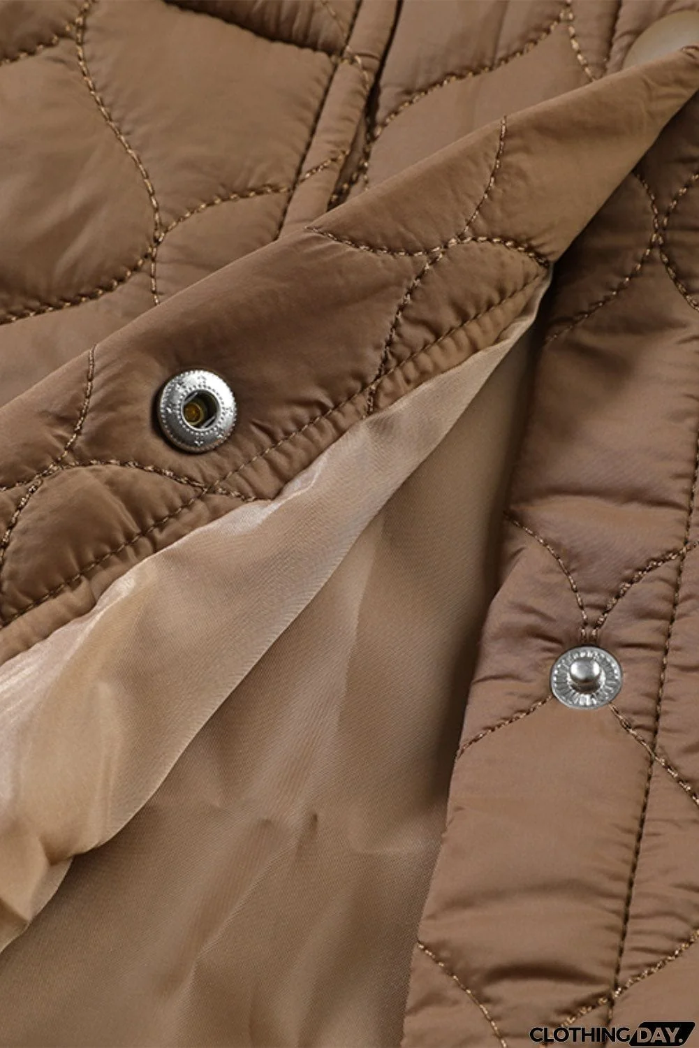 Snap Down Collared Winter Coat