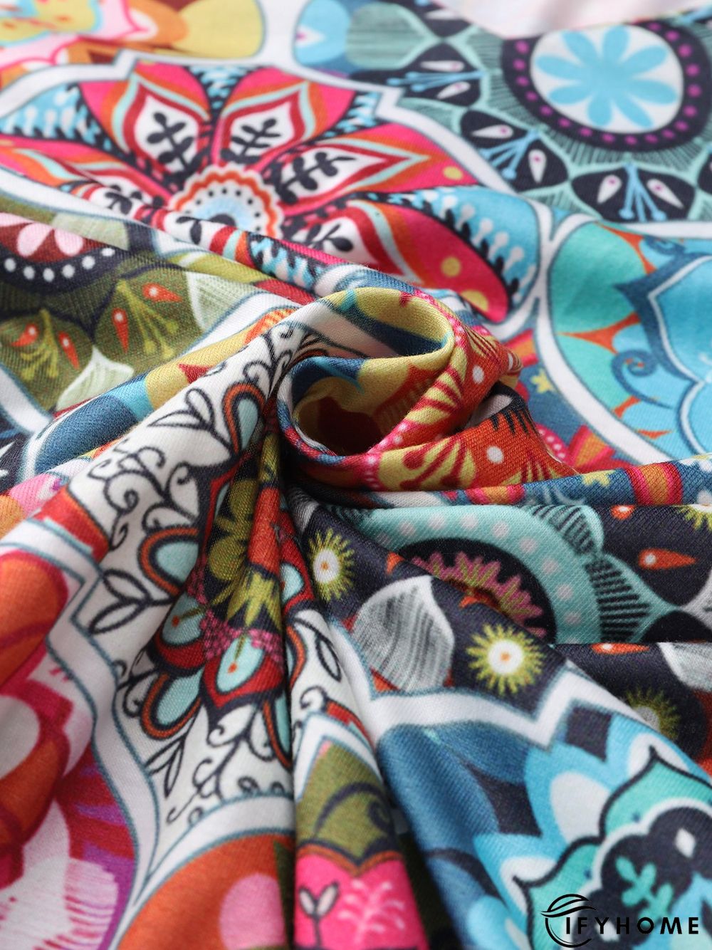 Boho Cotton-Blend T-shirt | IFYHOME