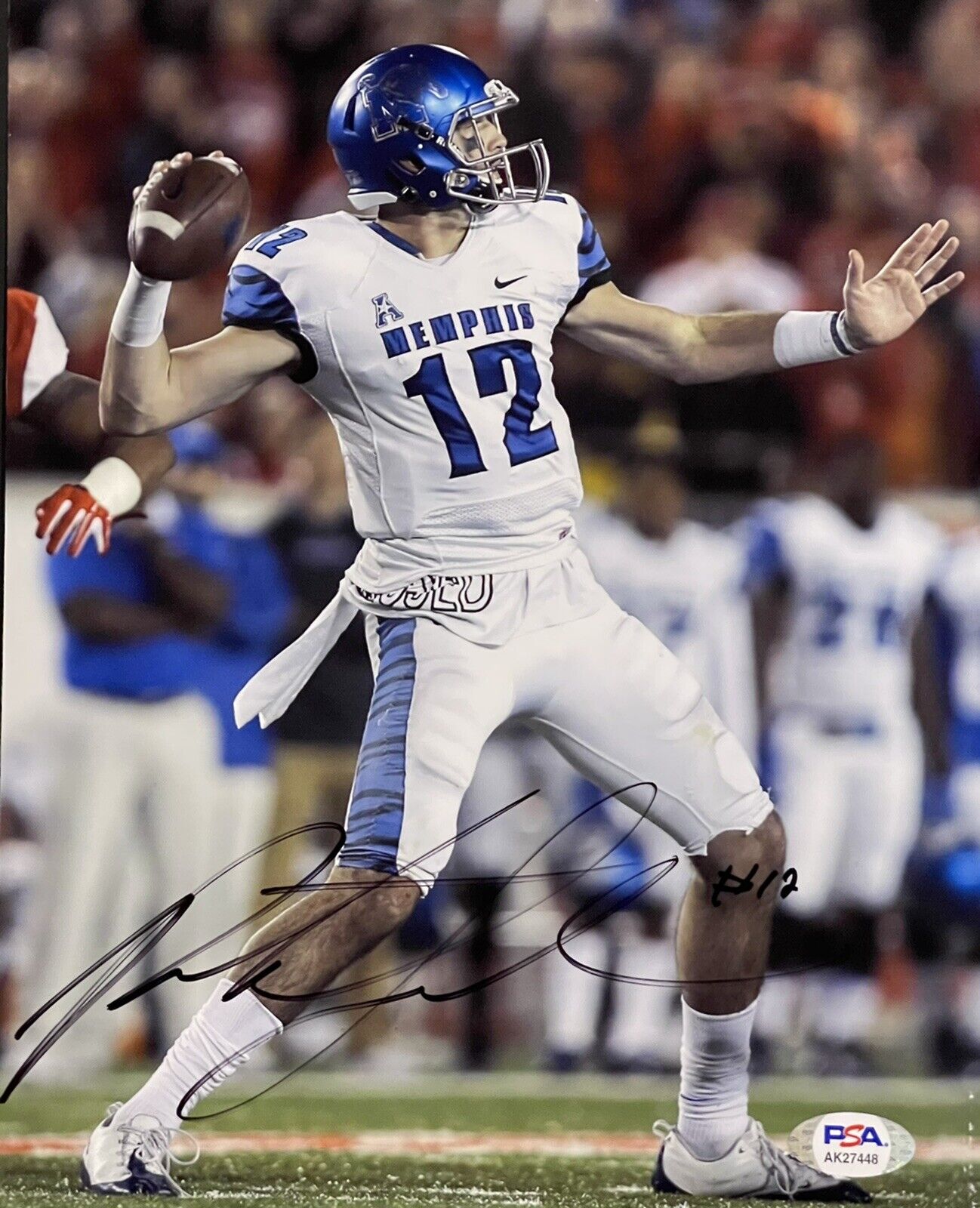 Paxton Lynch Signed Autographed Memphis Tigers 8x10 Photo Poster painting PSA/DNA