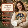 Christmas Eve Framed Pearl Painting Kit 25x25cm for Adults