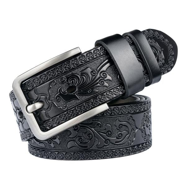 COWHIDE ENGRAVED CRAFT BELT 86879097M