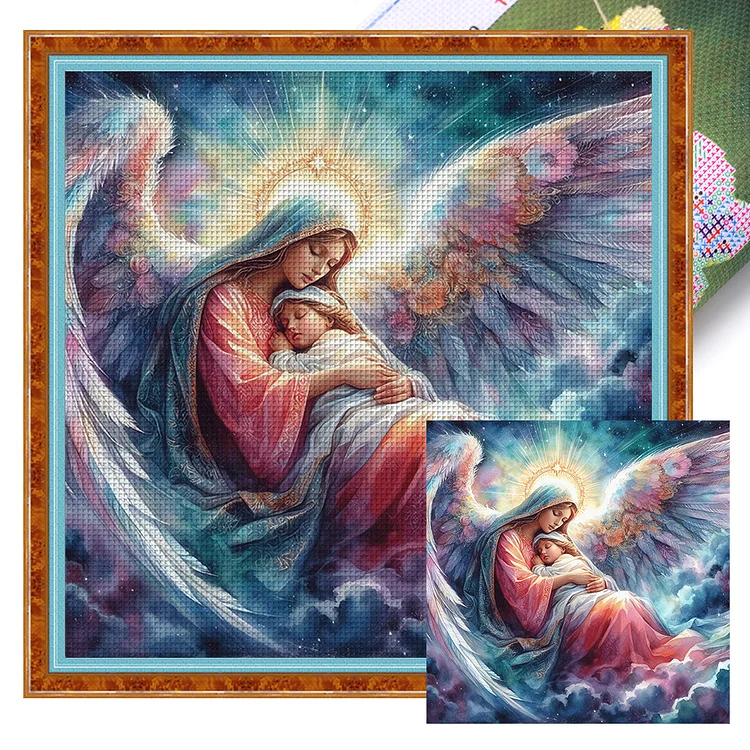 『YiShu』Holy Mother - 11CT Stamped Cross Stitch(50*50cm)