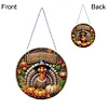 Diamond Painting Thanksgiving Turkey Hanging Pendant Window Decor