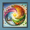 Diamond Painting-DIY Round Drill 4 Seasons Scenery(40*40CM)