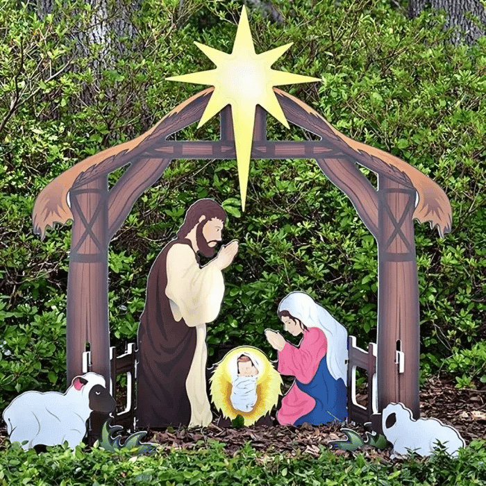 🎁Holy Night Outdoor Christmas Nativity Set