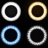 Outdoor Macro LED Ring Flash Set with LCD Display, Power Control, Adapter Rings and Flash Diffuser, Universal for Canon, Nikon, Panasonic DSLR Cameras Universal Flash