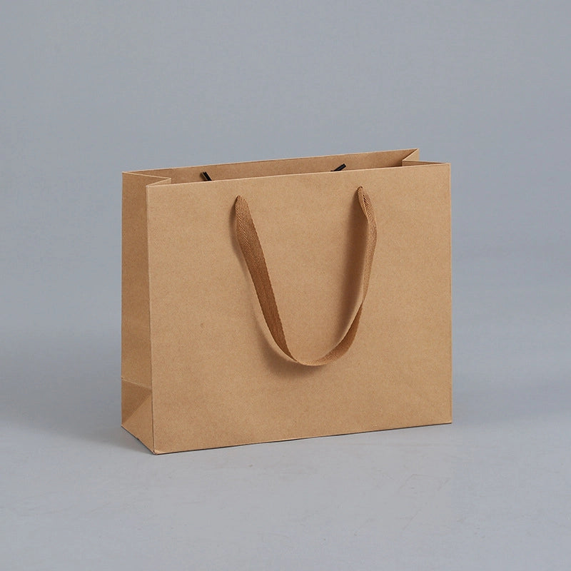 Casual Elegant Minimalist Solid Color Kraft Paper Wedding Birthday Gift Bags Party Supplies Gift Wrapping Supplies 1 Piece