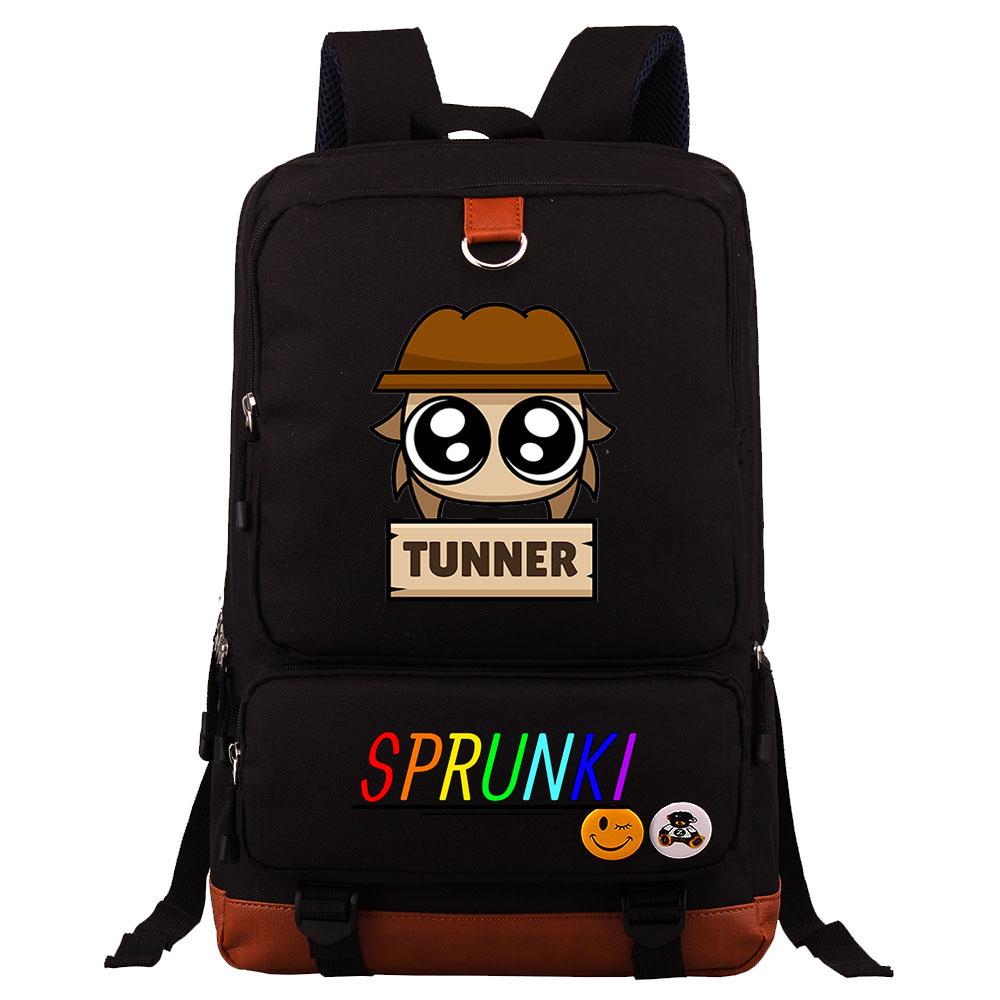 Mayoulove Sprunki Backpack Lightweight Design with Fun Patterns for School and Outdoor Activities-Mayoulove