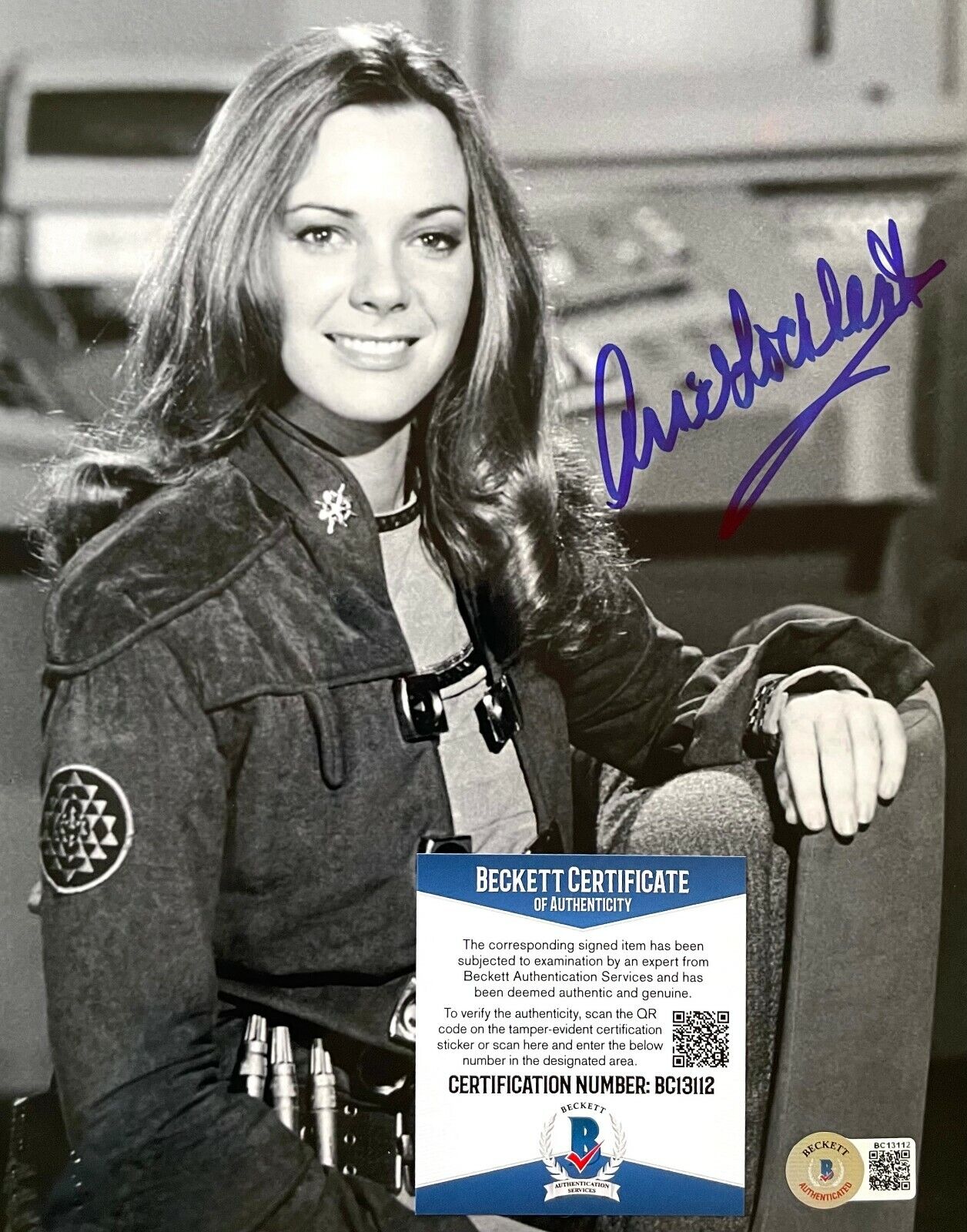 Anne Lockhart Battlestar Galactica Original Signed 8X10 Photo Poster painting w/Beckett COA #4