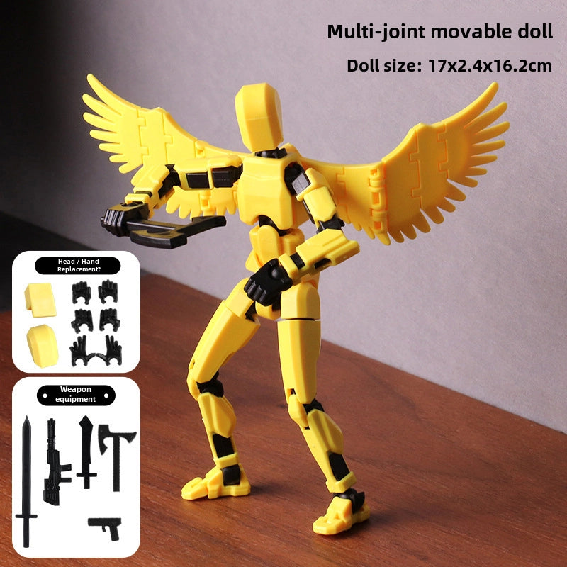 Lucky Doll 13 Joint Movable 3D Printing Doll Toy 3rd Generation Dummy Doll DIY Whole Body Decompression Artifact