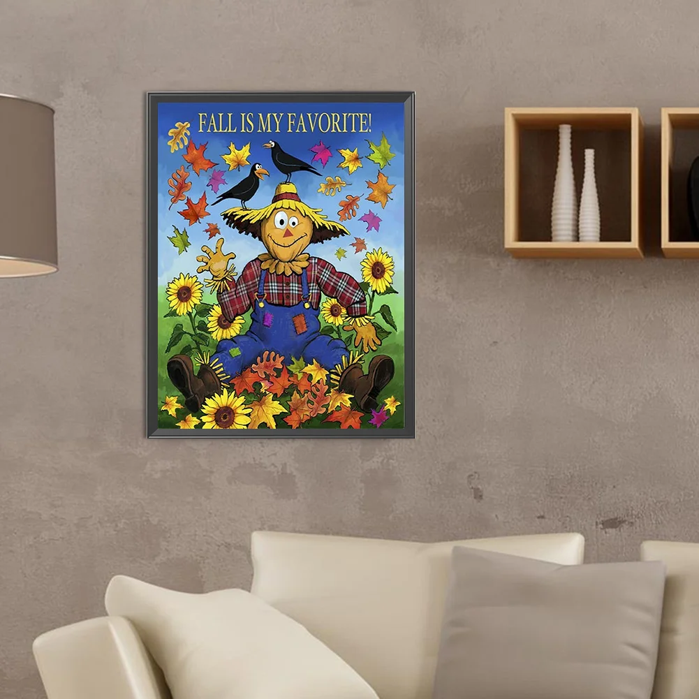Diamond Painting - Full Round Drill - Scarecrow(Canvas|30*40cm)