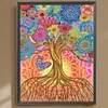>SALE<5D DIY Partial Special Shaped Drill Diamond Painting Tree Butterfly Decor30x40cm