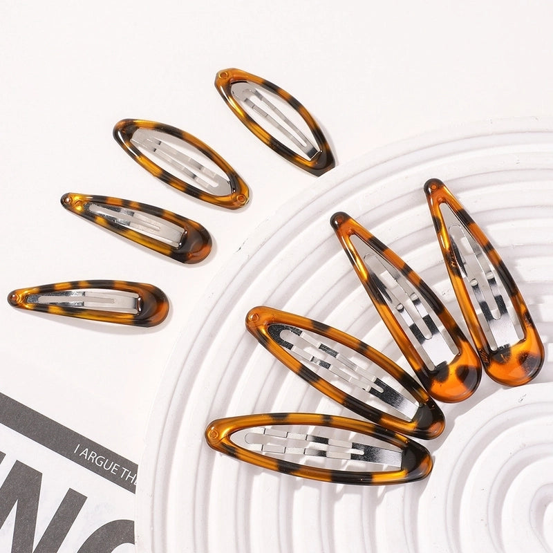 Girl’S Minimalist Classic Style Color Block Alloy Plastic Sequins Hair Clip