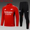 2025/2026 Arsenal Half-Pull Training Suit Red Football Shirt 1:1 Thai Quality