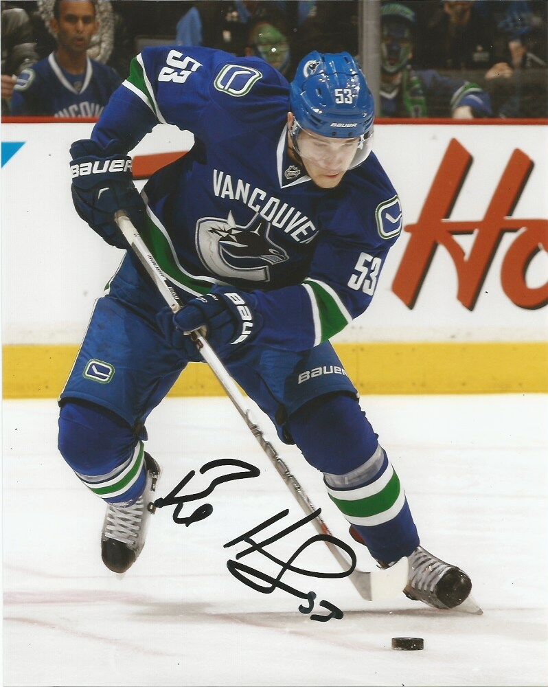 Vancouver Canucks Bo Horvat Signed Autographed 8x10 NHL Photo Poster painting COA N