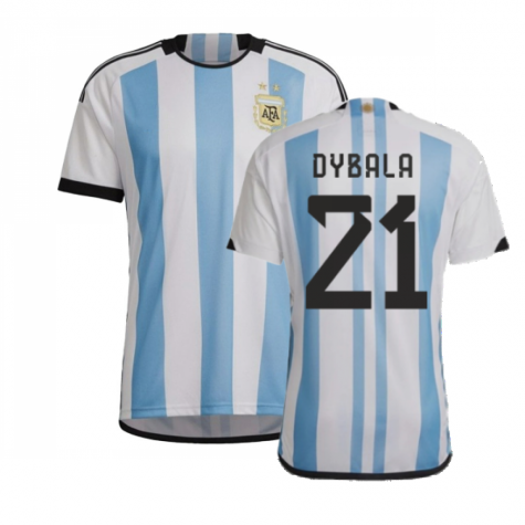 Argentinien Paulo Dybala 21 Home Trikot WM 2022