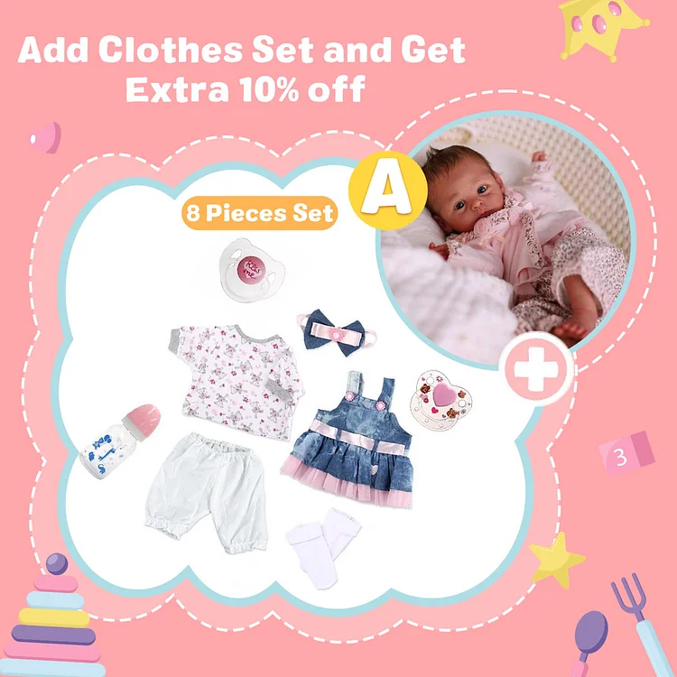  [🎁3-7 Days Delivery ][NEW!] 17'' Eyes Opened Lifelike Handmade Reborn Newborn Baby Girl Doll With Brown Hair Unique Rebirth Doll Named Werb - Reborndollsshop®-Reborndollsshop®