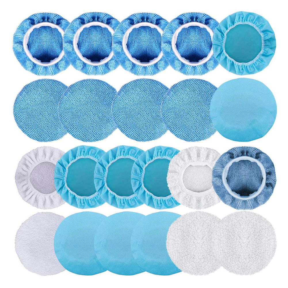 

22pcs/set Car Polishing Pad Cover Waxing Bonnet for 9-10 inch Car Polisher, 501 Original