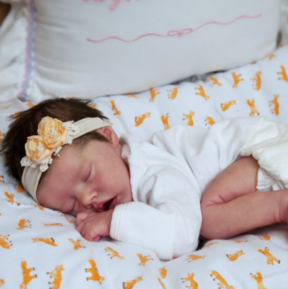 GSBO-Cutecozylife-17'' Silicone Lifelike Realistic Kara Sleeping Reborn Baby Doll Girl