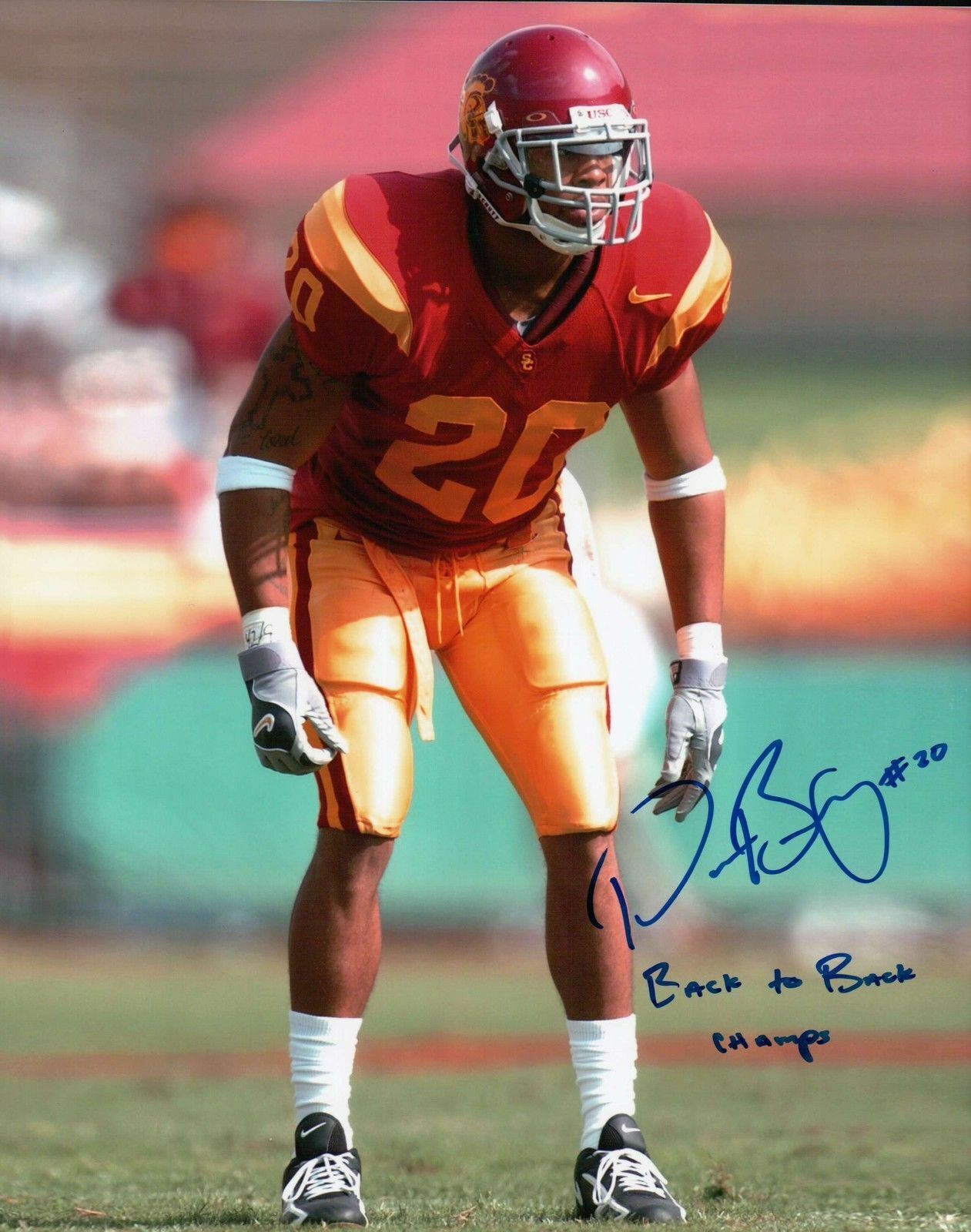 Darnell Bing Signed 8X10 Photo Poster painting Autograph USC Back To Back