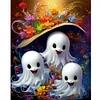 40x50cm halloween fant&ocirc;me 5d bricolage plein per&ccedil;age rond diamant peinture kit d&eacute;coration int&eacute;rieure