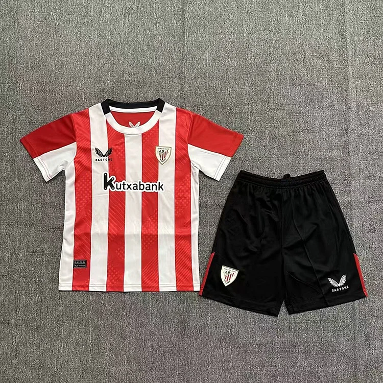 24-25 Athletic Bilbao Home Football Jersey for Kids