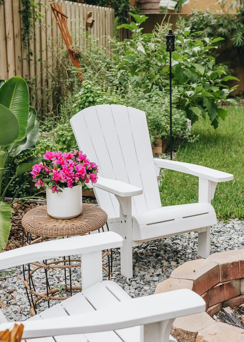 Azalea Silk Flowers Bush in Fuchsia - 13"