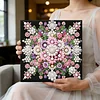 Framed Diamond Painting - Special Shaped - Flowers (25x25cm)