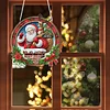 Diamond Painting Acrylic Santa Claus Pendant Kits for Home Wall Decor