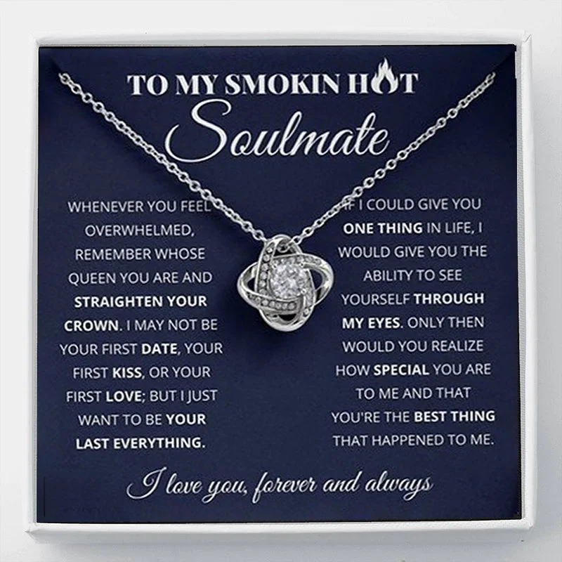 SOULMATE - YOU ARE THE ONLY ONE - LOVE KNOT NECKLACE