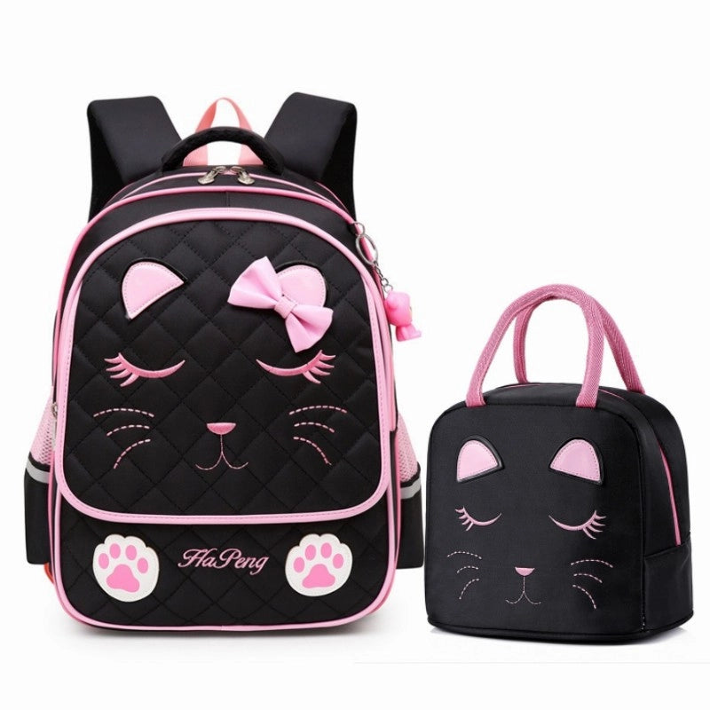 Waterproof Cartoon Solid Color School Daily Kids Backpack